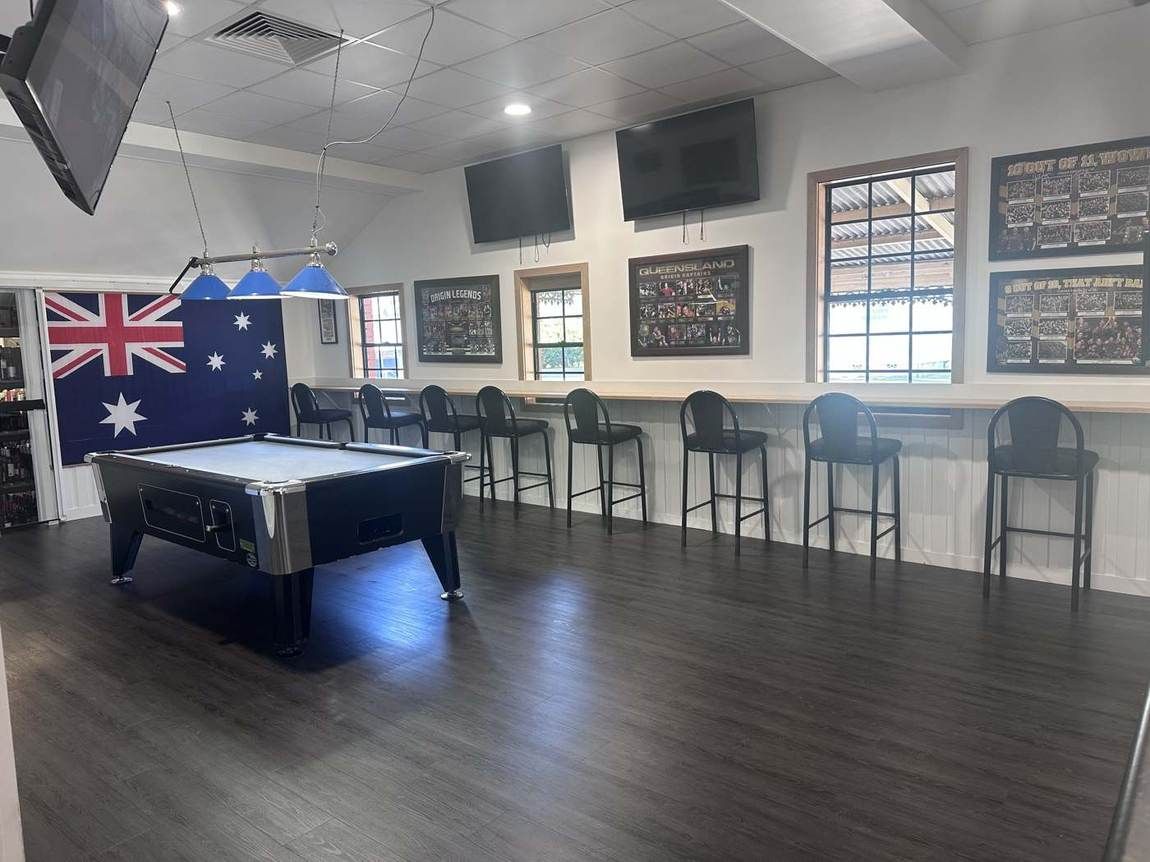 The pool room